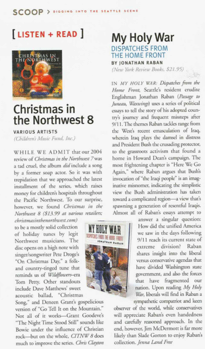 Christmas in the Northwest in Seattle Magazine 2005